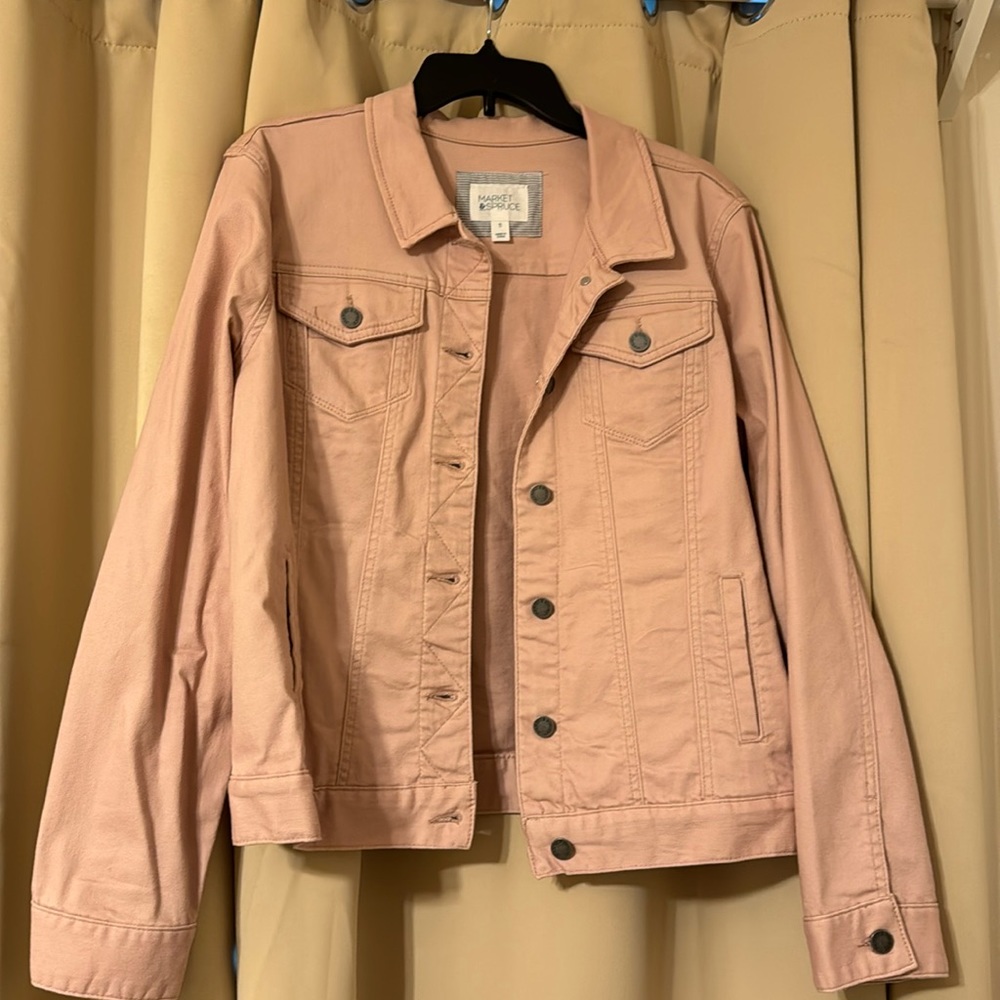 Women’s pink denim jacket